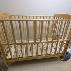 取引中ベビーベッド ハイタイプ 床板すのこ タチベッド(1台)【カトージ