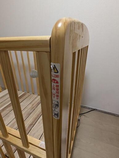 取引中ベビーベッド ハイタイプ 床板すのこ タチベッド(1台)【カトージ