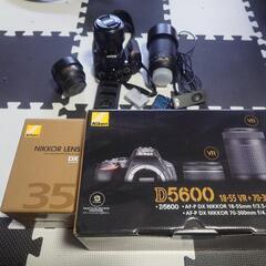 Nikon D5600ダブルズームレンズキット 35mm単焦点レンズ その他セット