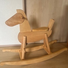 高級】定価6 万Mokuba 木製ロッキングホース oak village木馬 高級