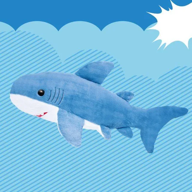 Aサックス】でっかい!サメ ふわふわぬいぐるみ 120cm オンライン
