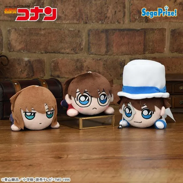 A江戸川コナン】名探偵コナン 寝そべりぬいぐるみ“コナン&怪盗キッド