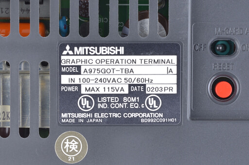 三菱 表示器 A975GOT-TBA+A9GT-RS4 | 保守部品.com