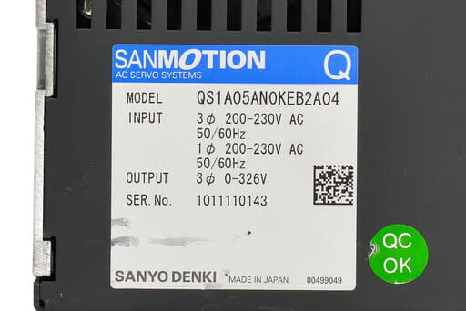 山洋電気 ACサーボアンプ QS1A05AN0KEB2A04 | 保守部品.com