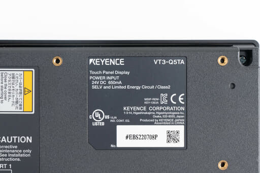キーエンス タッチパネル VT3-Q5TA | 保守部品.com