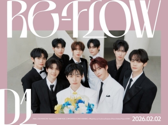 ZEROBASEONE、スペシャルリミテッドアルバム「RE-FLOW」予告ポスターを