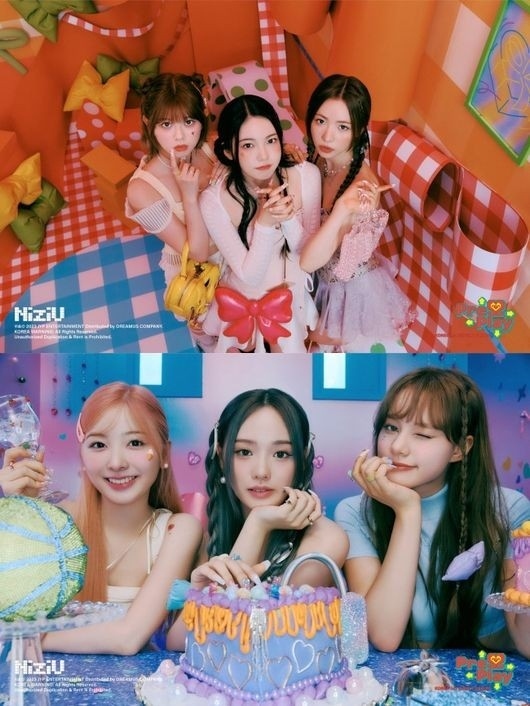 NiziU、韓国デビューシングル「Press Play」ユニットフォトを公開
