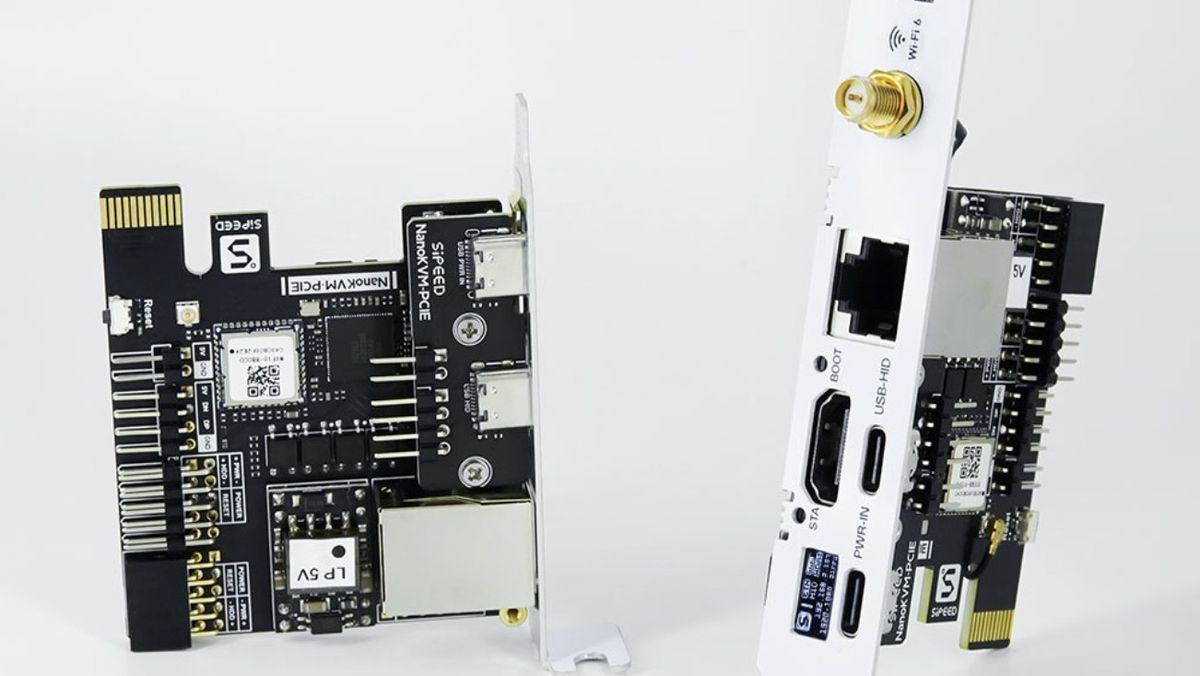 KVM expansion card utilizes RISC-V CPU architecture for enhanced