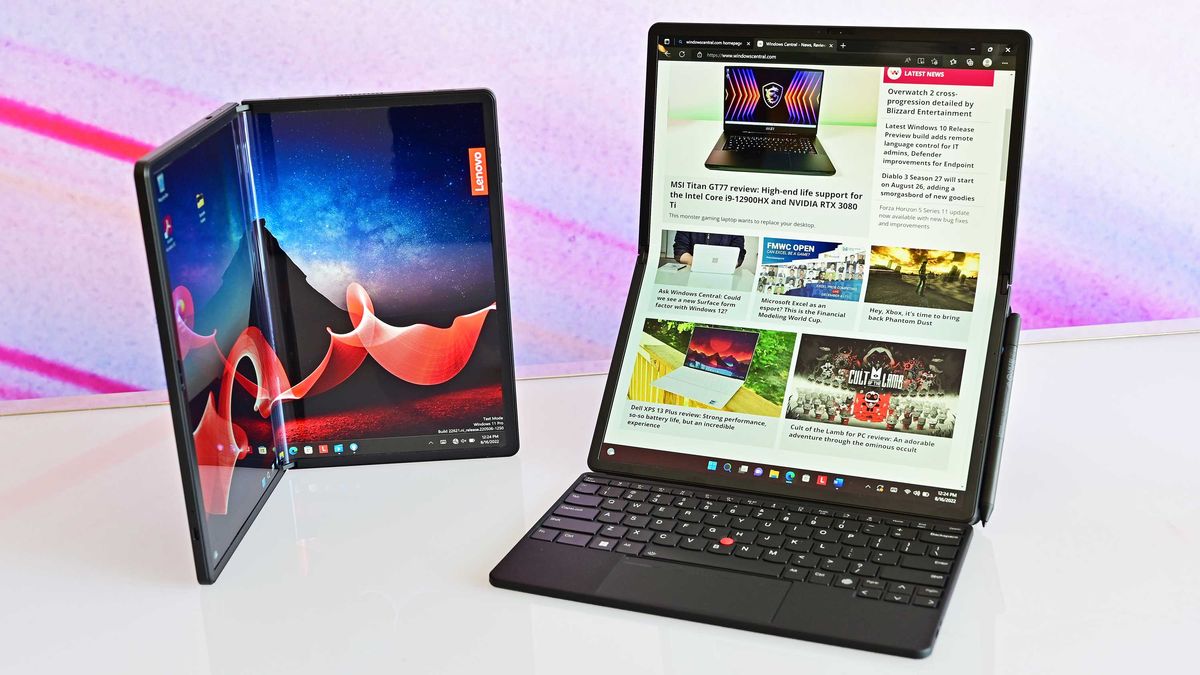Lenovo's new 16-inch ThinkPad X1 Fold is the most flexible