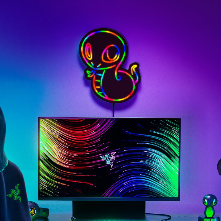 Razer adds to Sneki Snek collection with wall-mounted LED neon