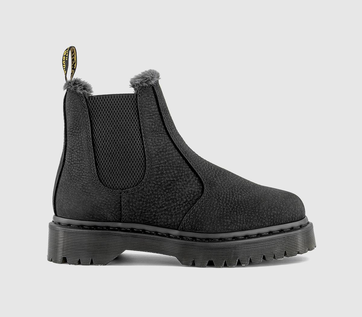 Dr. Martens 2976 Bex Chelsea Boots Black Milled Nubuck - Women's