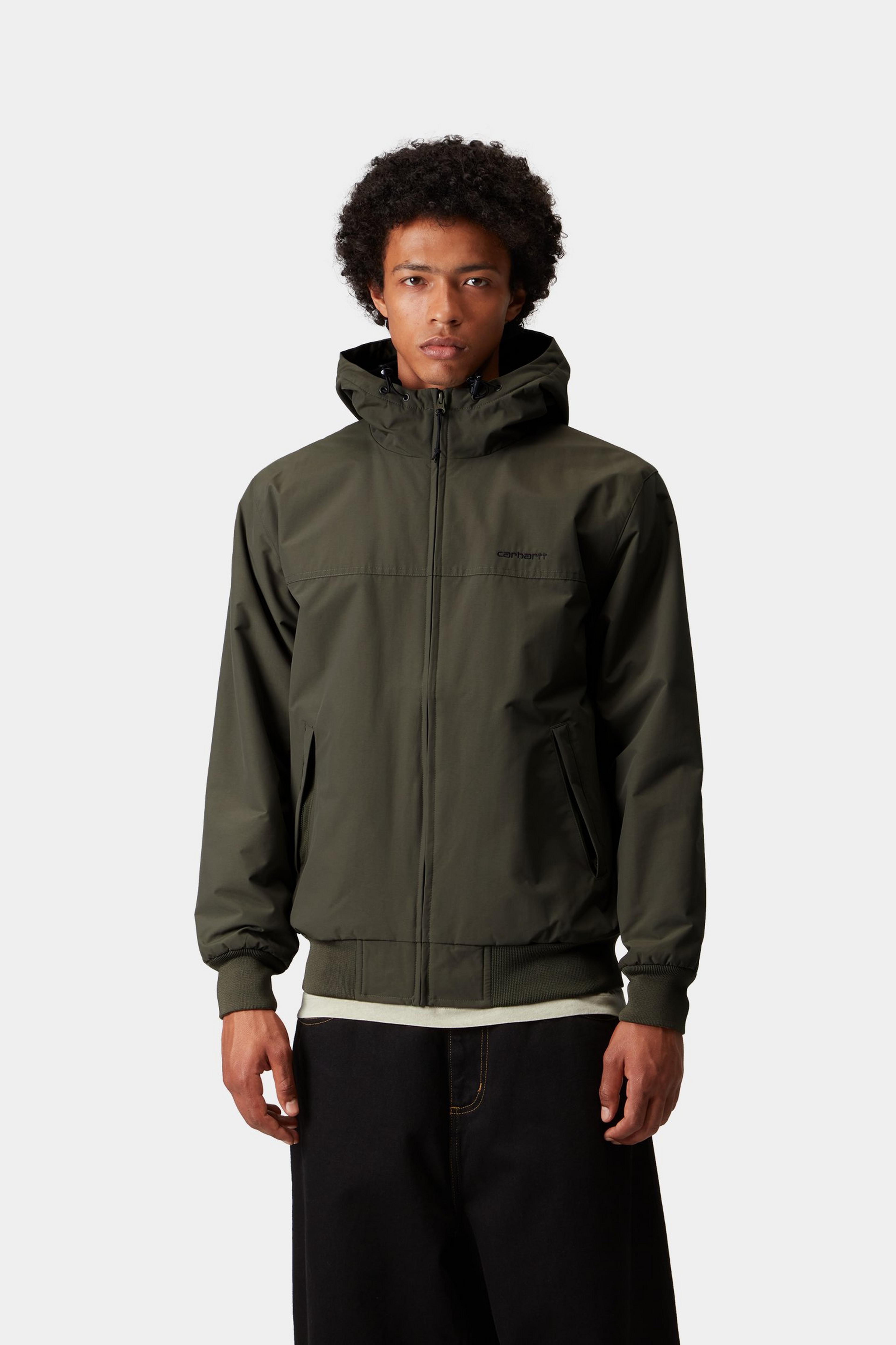 Carhartt WIP Hooded Sail Jacket, Cypress / Black | Official Online