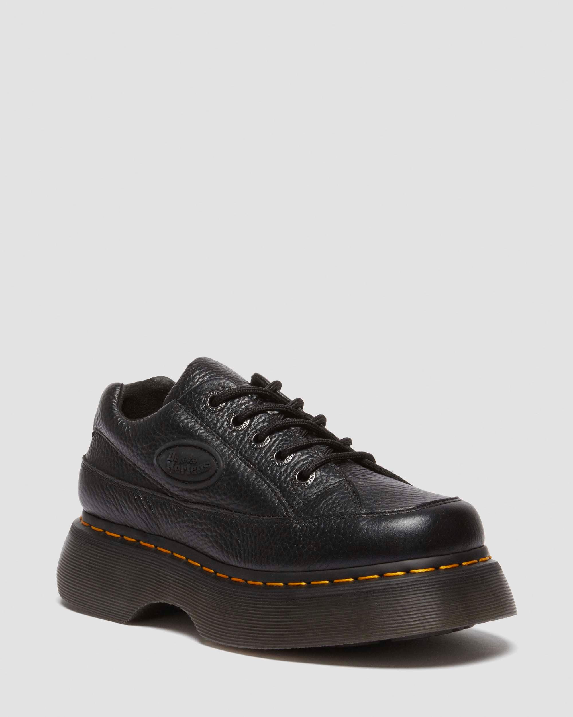 Buzz 5-Eye Grizzly Leather Shoes in Dark Brown | Dr. Martens