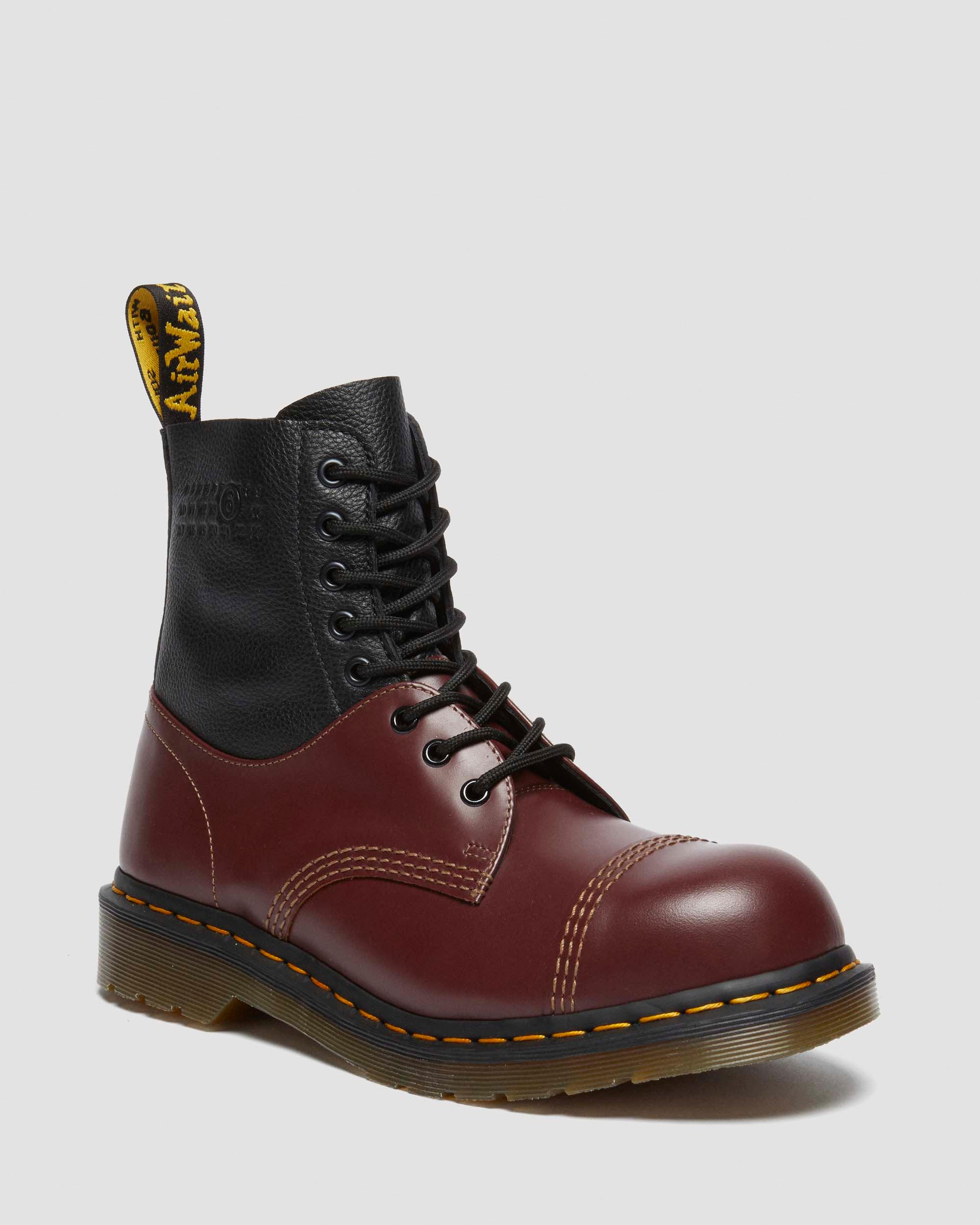 1460 / 1461 MM6 Steel Toe Leather Boots in Black | Dr. Martens