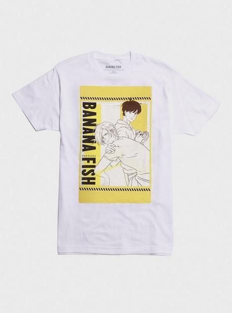 Banana Fish Ash & Eiji Yellow Box Boyfriend Fit Girls T-Shirt Hot