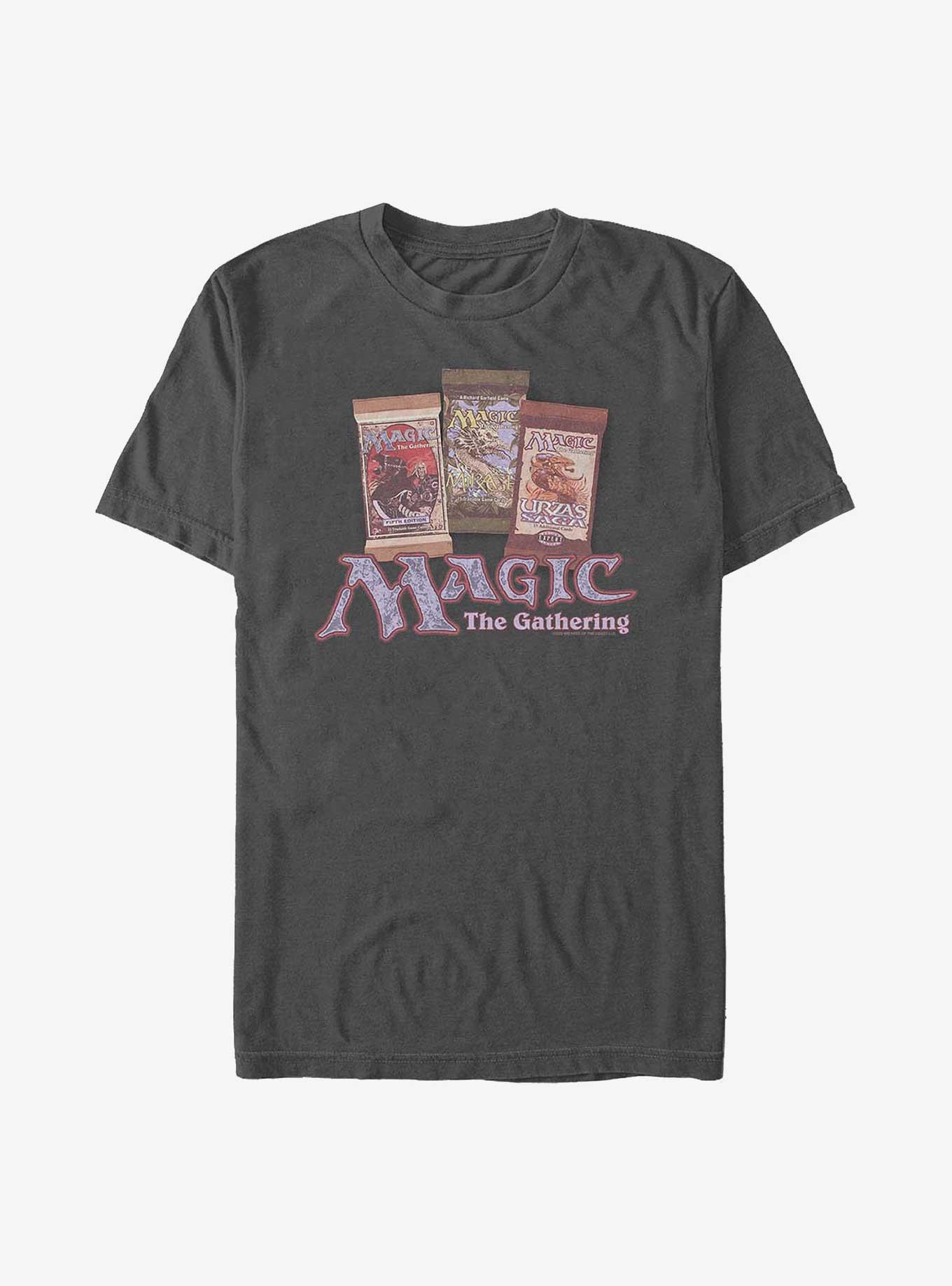 Magic: The Gathering Vintage Card Packs T-Shirt - GREY | Hot Topic