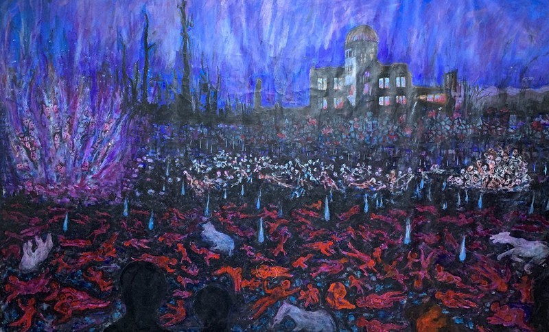 ピカソ「ゲルニカ」に反戦重ねて 広島原爆の絵、スペインで展示 | 毎日新聞