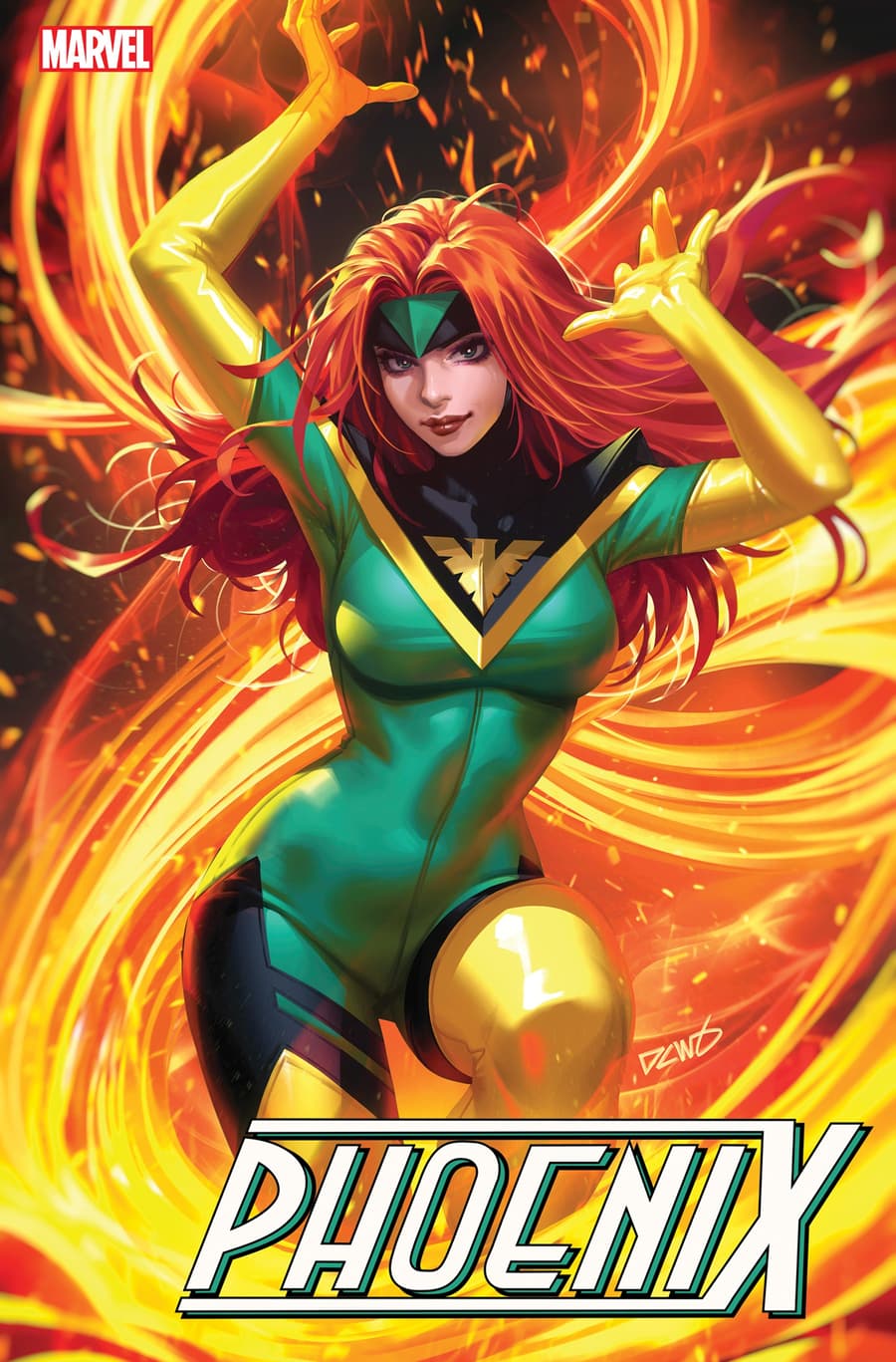 Jean Grey Embraces Cosmic Flame in Derrick Chew's 'Phoenix' #2