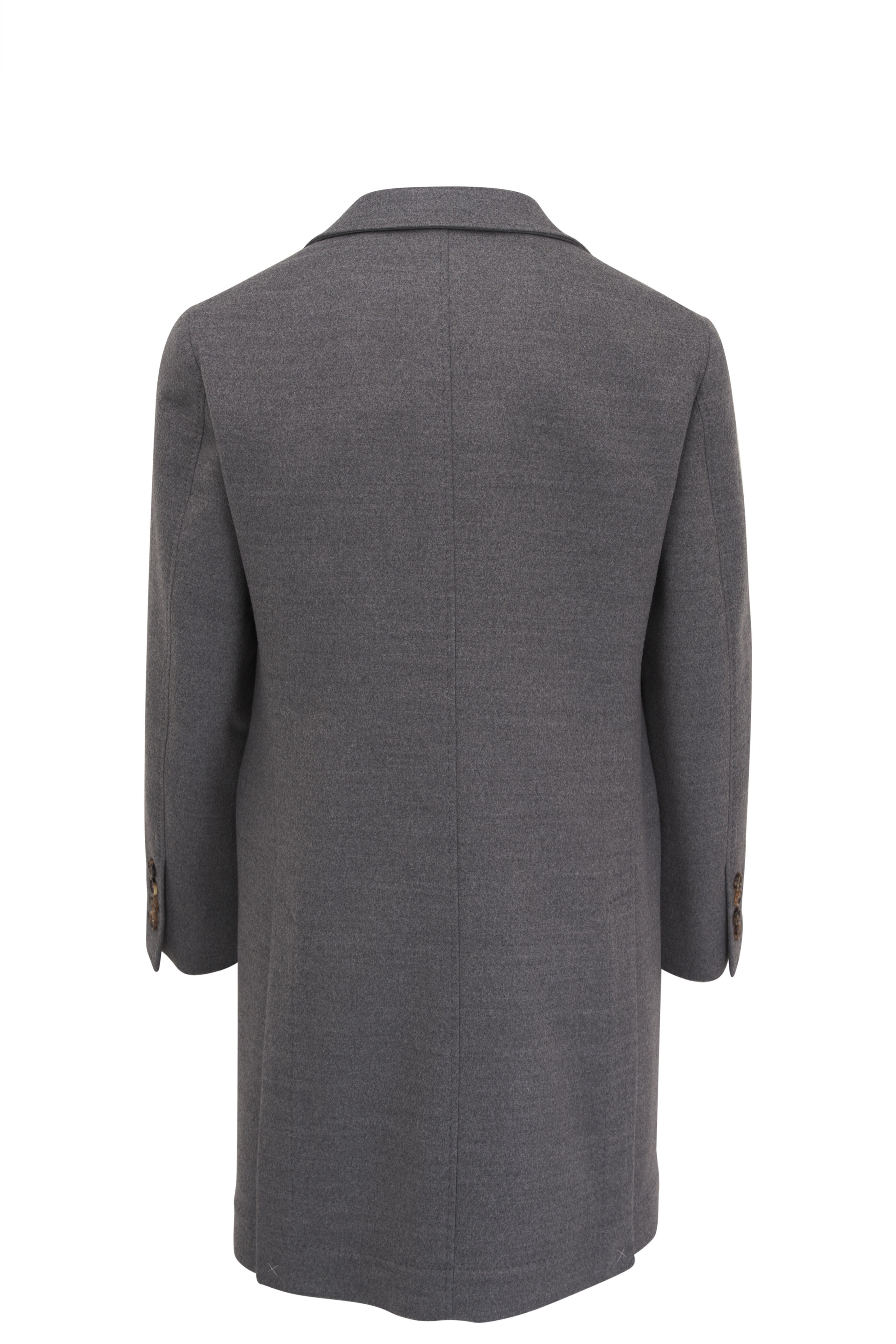 Brunello Cucinelli - Light Gray Wool Top Coat | Mitchell Stores