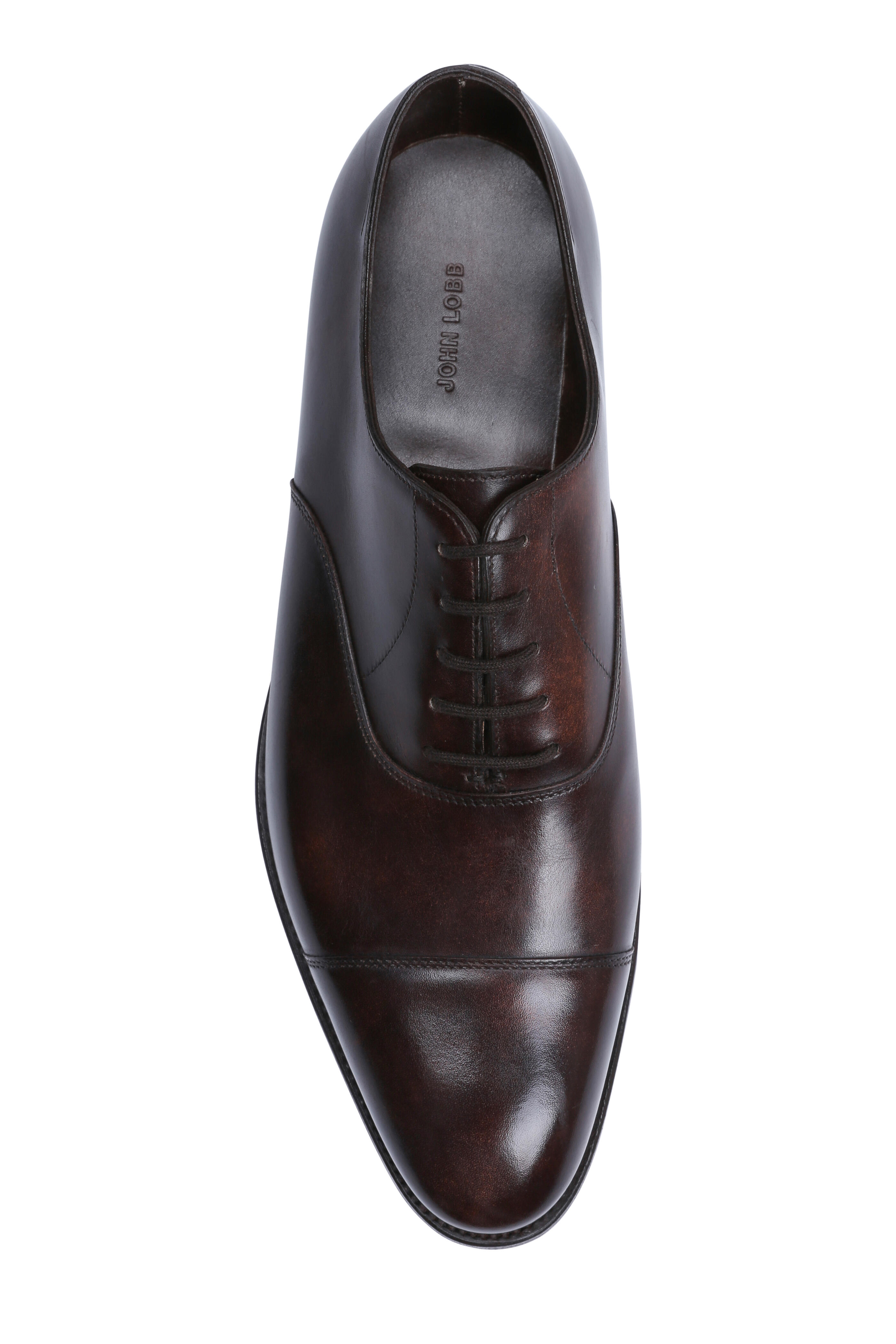 John Lobb - City II Dark Brown Leather Dress Oxford