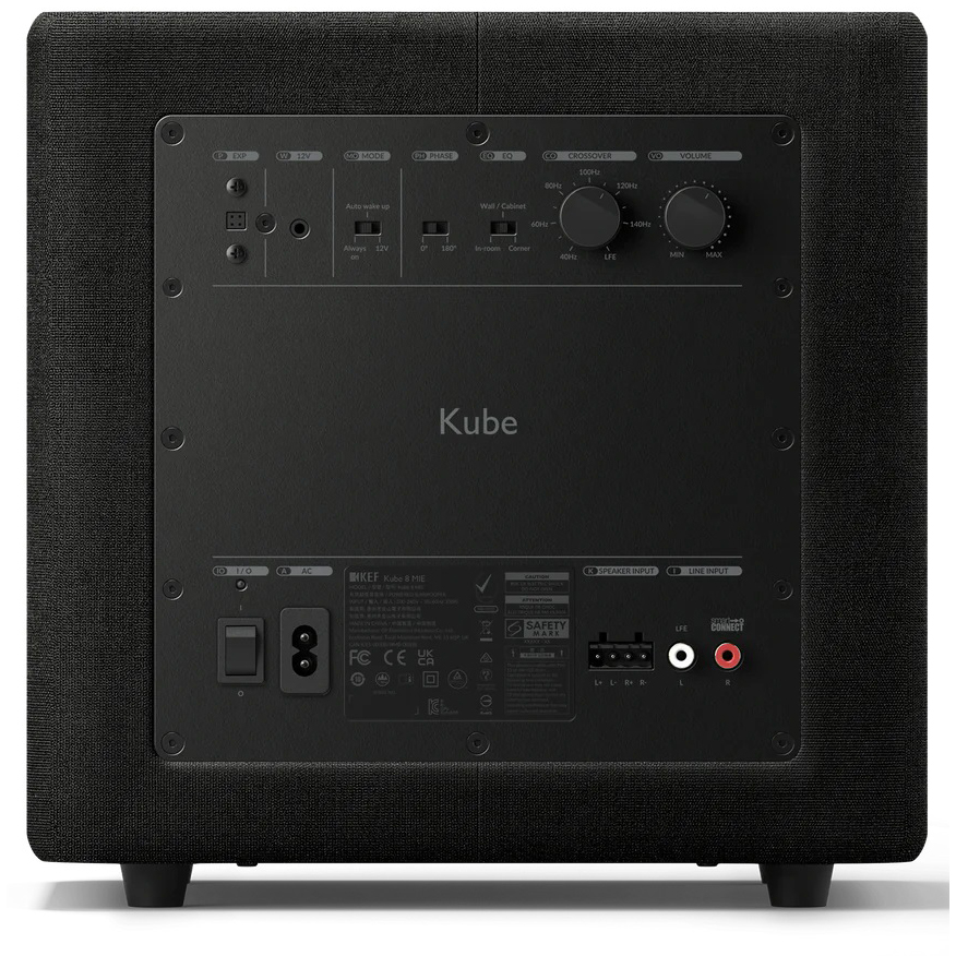 KEF JAPAN Kube 8 MIE(ブラック) サブウーファー Subwoofer - ムラウチ