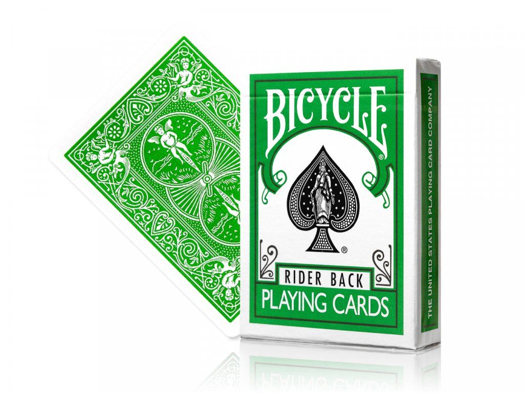 Bicycle Rider Back Green Playing Cards - Butterfly Magic Store