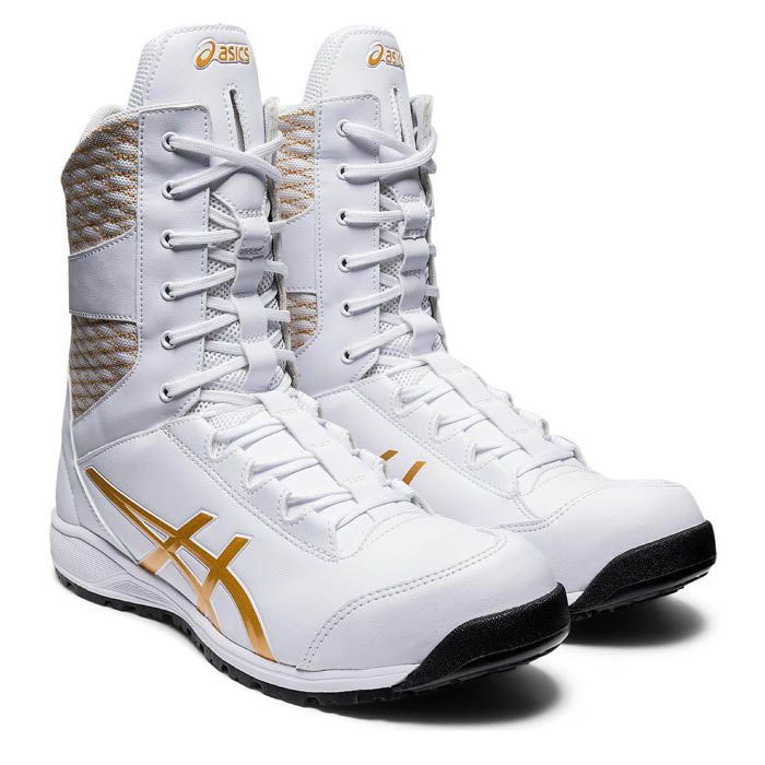 asics CP403 TSホワイト/ゴールド 1271A042.100 25.0 cmの通販｜安全靴