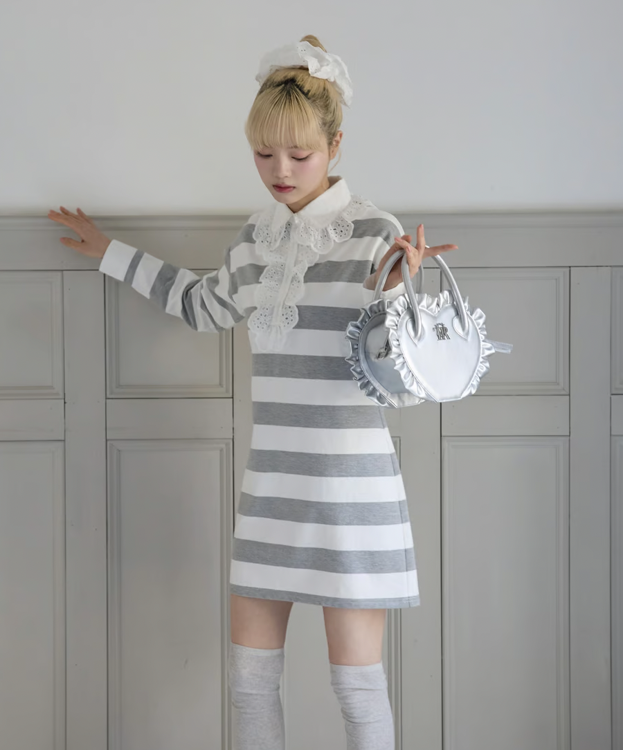 frill collar mini one-piece | ファッション通販サイト NUGU