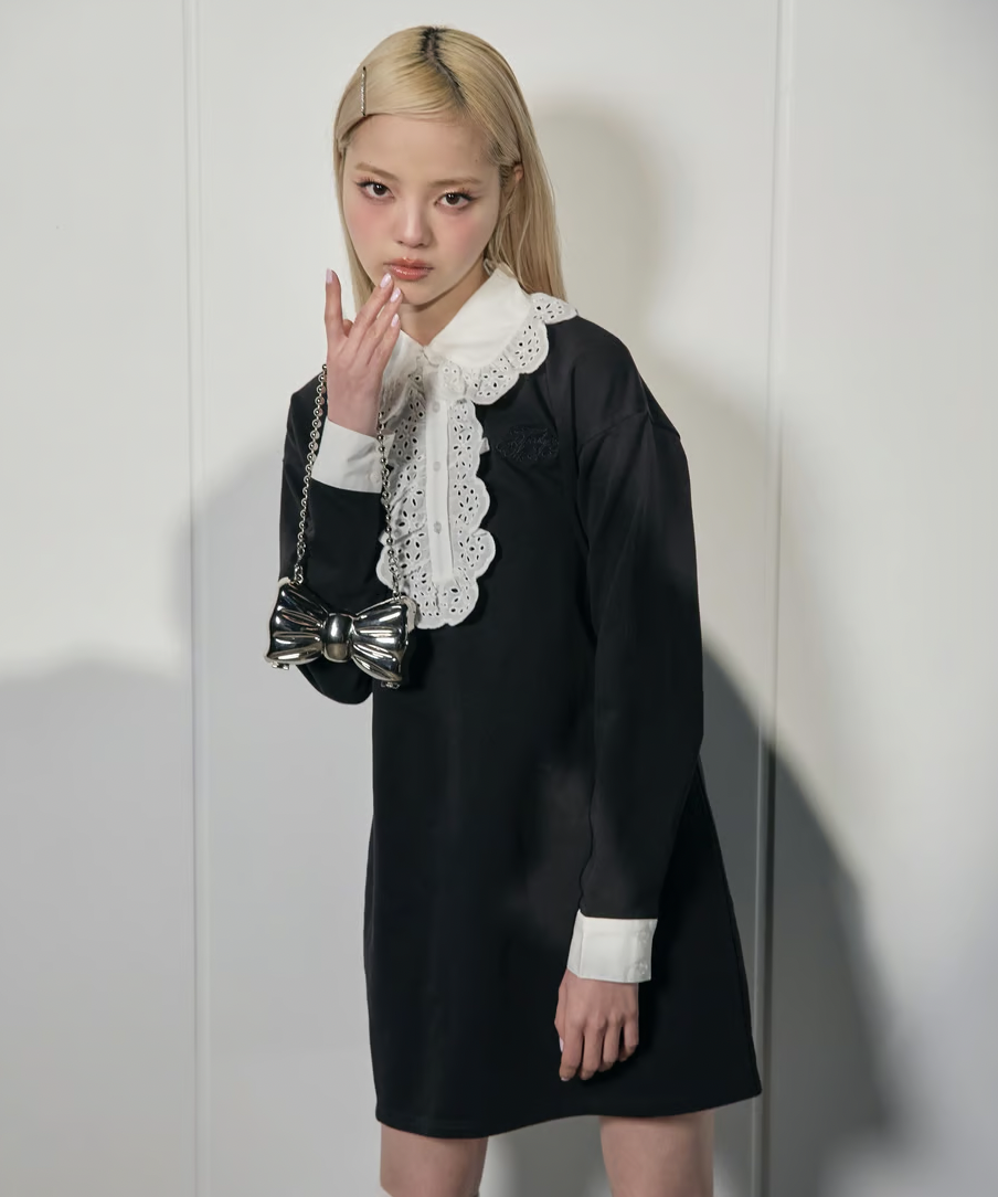 frill collar mini one-piece | ファッション通販サイト NUGU