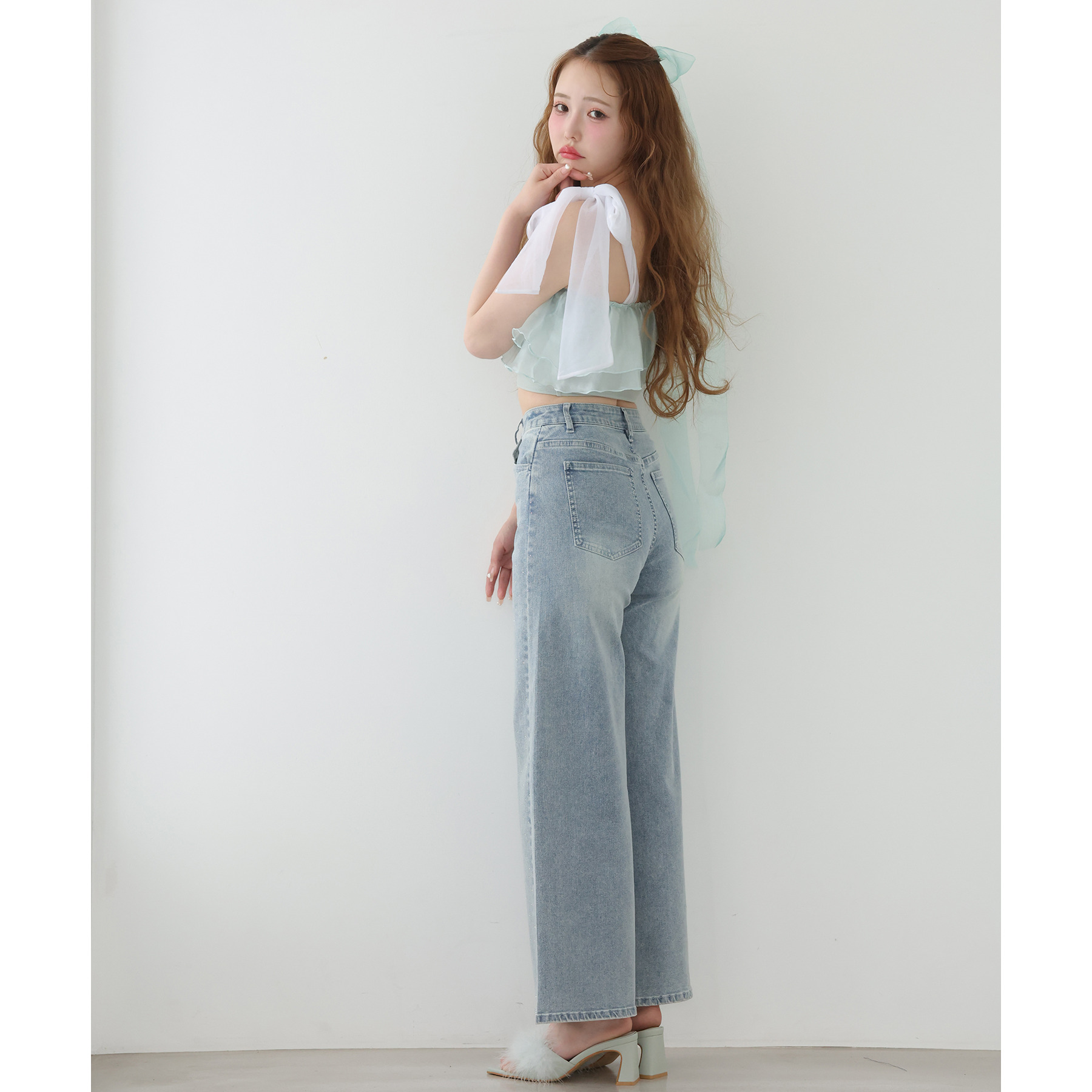 swimwear/肩リボンワンショル(3点セット) | ファッション通販サイト NUGU