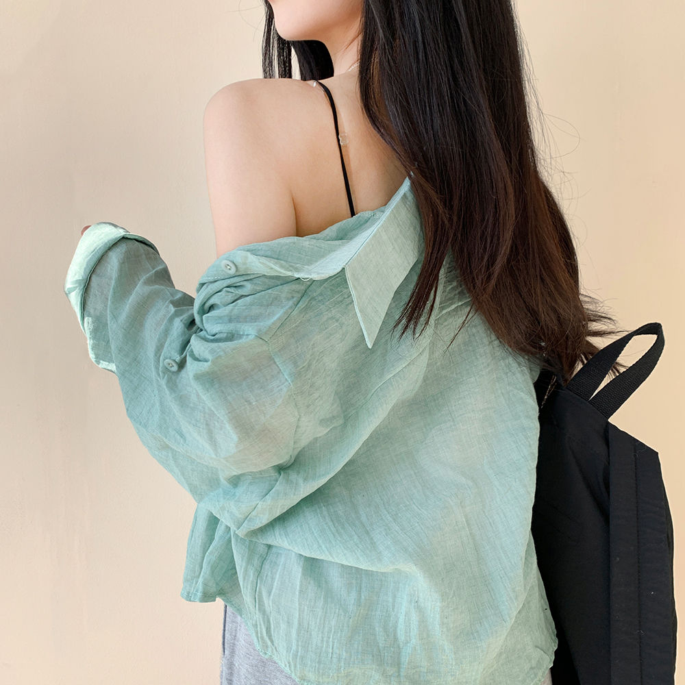 シースルーフィット長袖シャツ | ファッション通販サイト NUGU