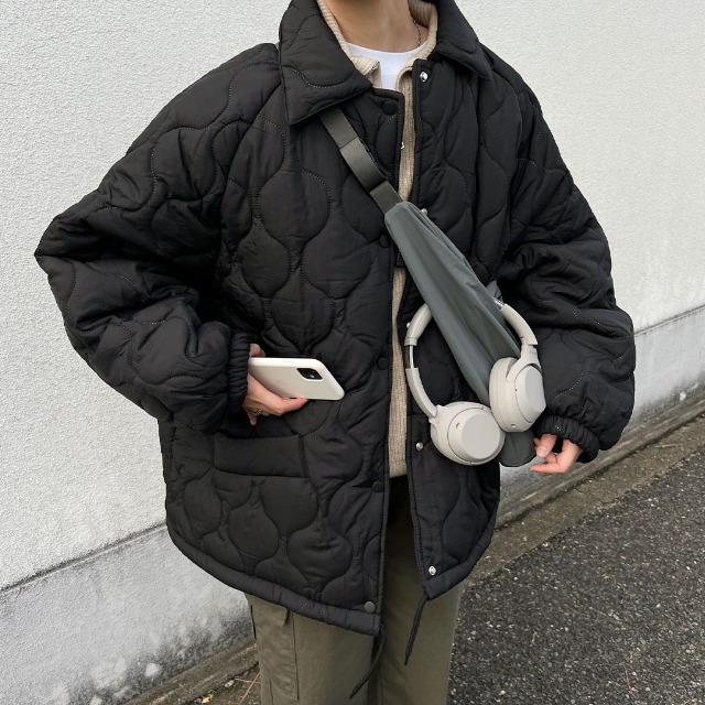 キルティングオーバーフィットジャケット | ファッション通販サイト NUGU