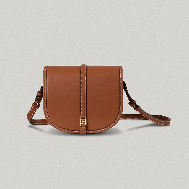 FOLNUA CLASSIC LOGO POCHE BAG BROWN - STITCH | ファッション通販