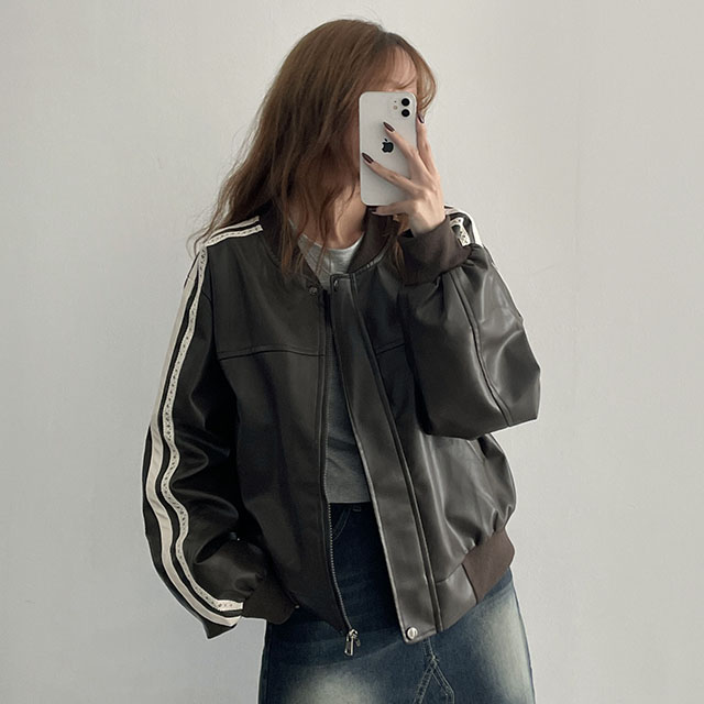レースラインレザージャケット | ファッション通販サイト NUGU