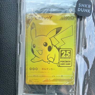 ピカチュウV ビニール未開封[S8a-G 001/015](25th アニバーサリー