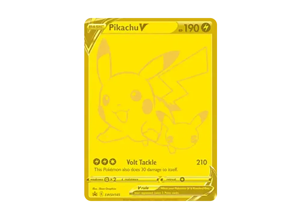 ピカチュウV ビニールなし[S8a-G 001/015](25th アニバーサリー