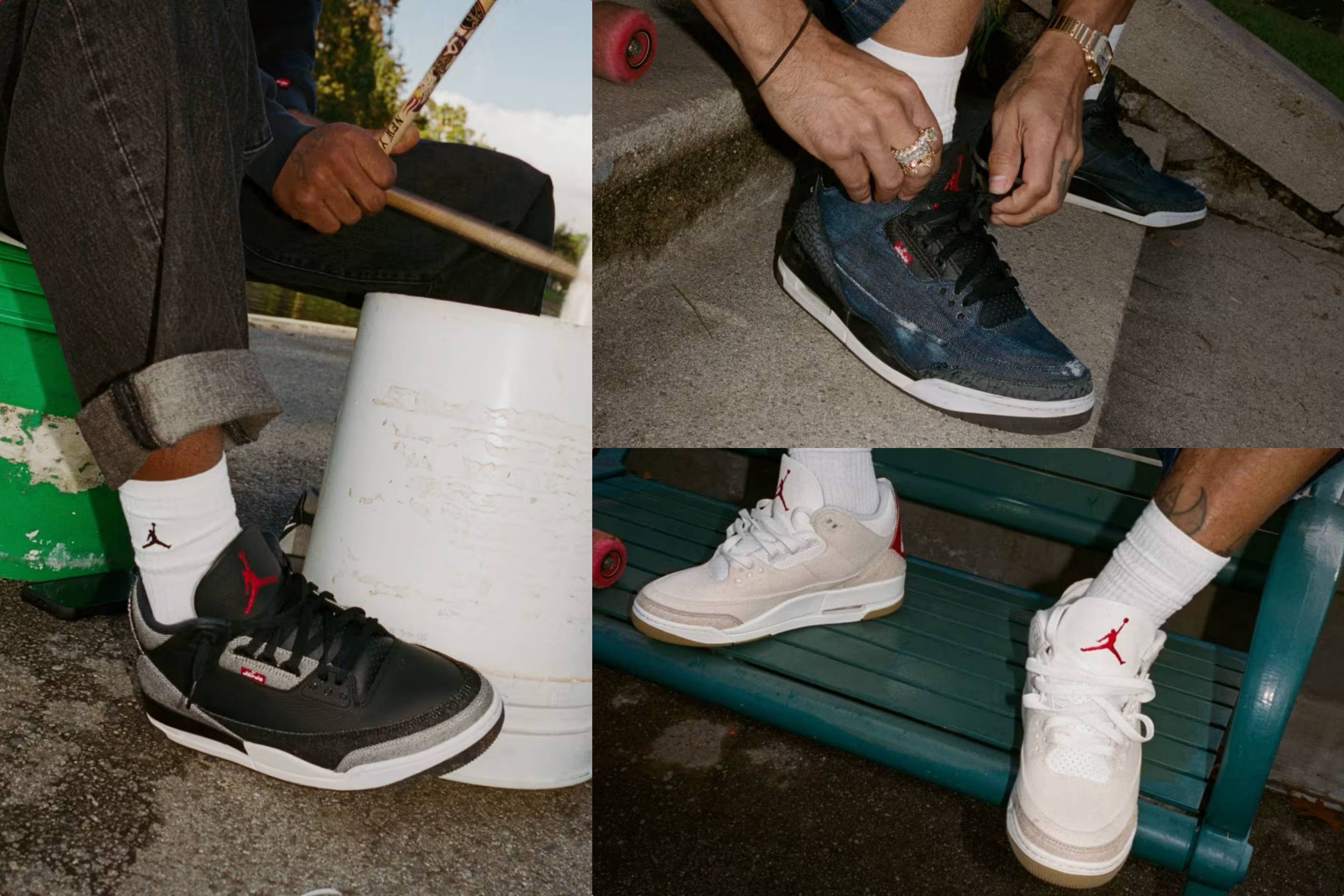 ナイキ エアモアアップテンポ デニム GS ライト アクア/ブラック