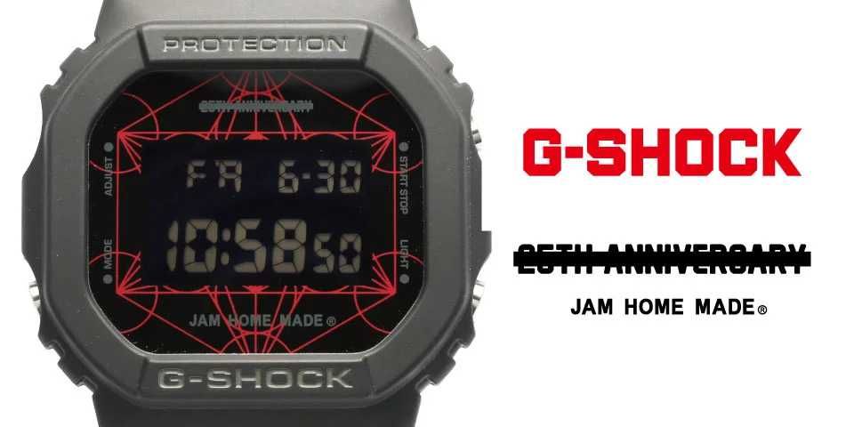 5/13発売｜JAM HOME MADE × G-SHOCK DW-5600 25th Anniversary｜抽選