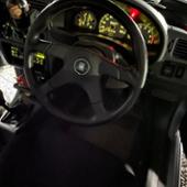 Gara GARA4 TYPE4 ブラックレザー NARDI(ナルディ)のステアリングの