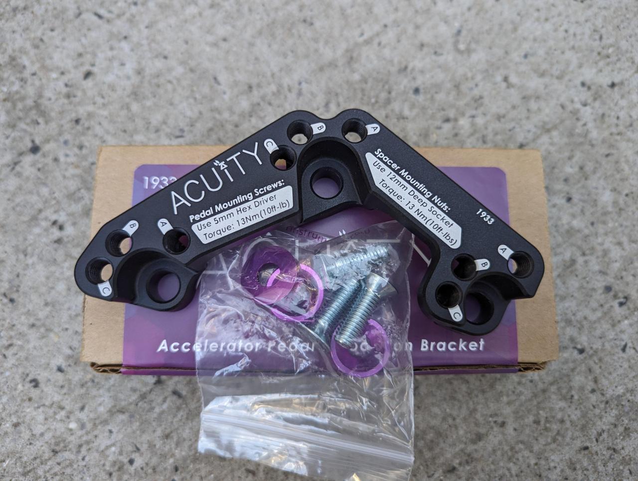 ACUITY アクセルペダル スペーサー のパーツレビュー | シビックタイプ
