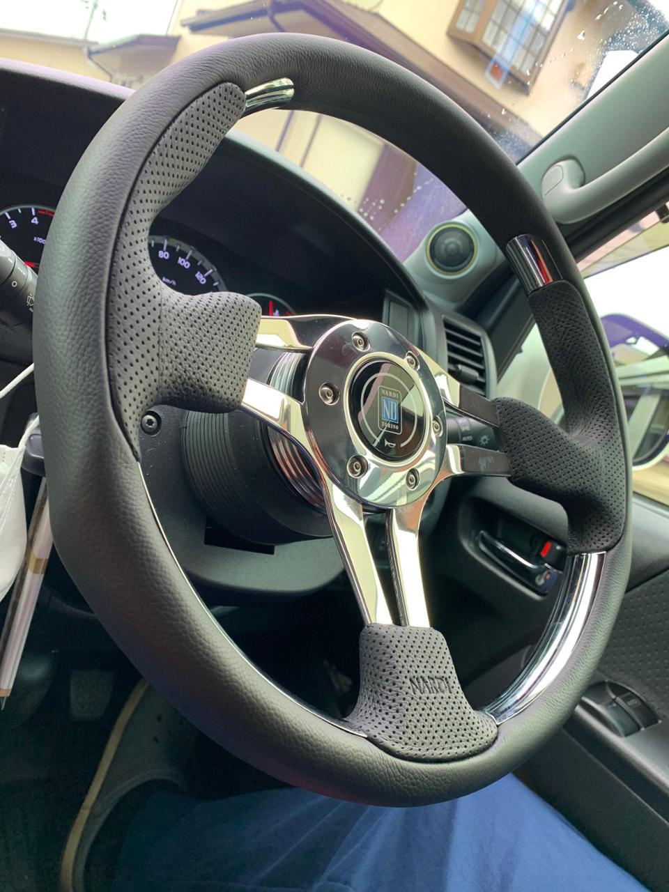 NARDI 75th anniversary Line NARDI 4(FOUR) METAL ブラックレザー/POL