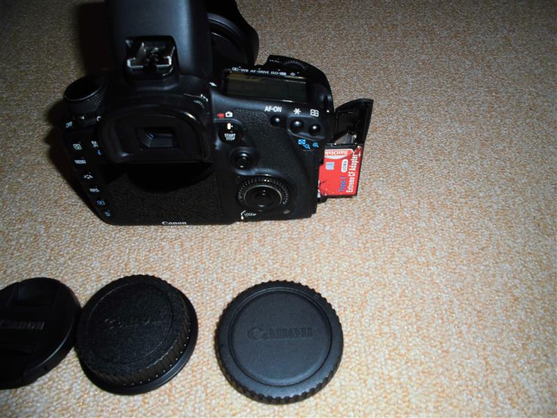 Canon EOS 7D CFカードアダプターを使ったSDカードのフォーマット