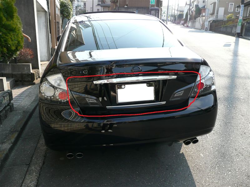 オプションクリアテール取り付け（日産 フーガ・Y50）by ハメ太郎@へ