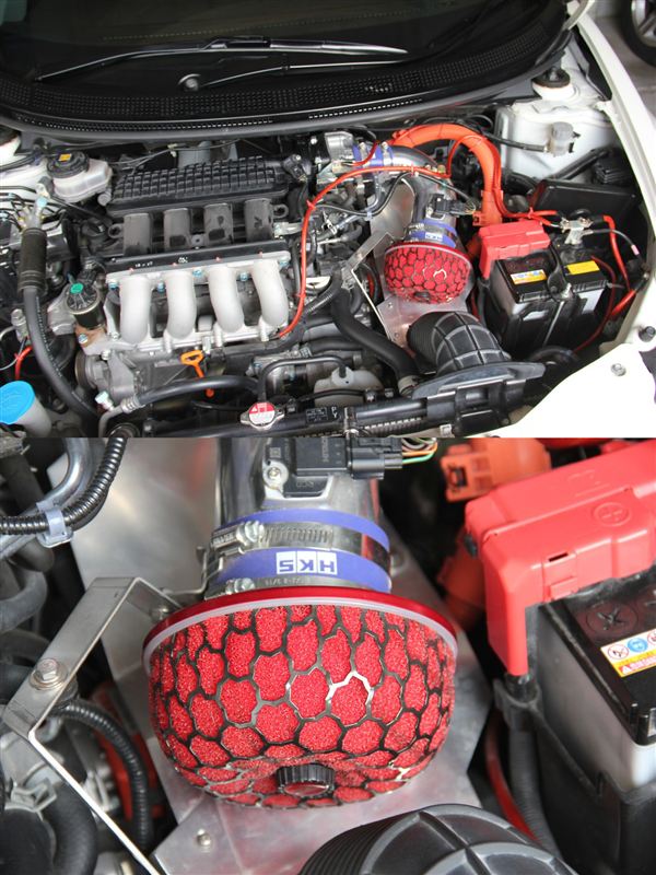 純正流用 インテークチャンバー Fit（GE8）用換装（ホンダ CR-Z・ZF