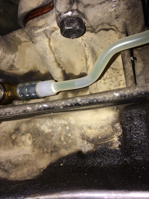 LJ50のオイルライン交換（ポンプ→シリンダー間）（スズキ