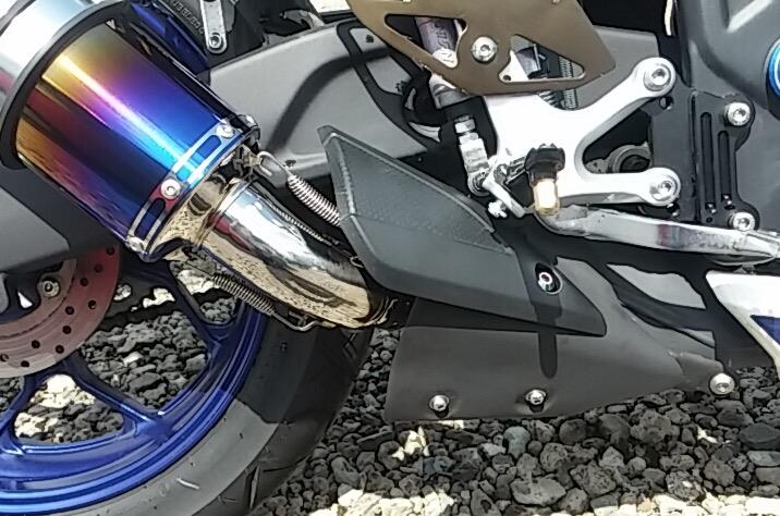 BEAMS−R EVO ヒートチタン スリップオン換装しました。（ヤマハ YZF