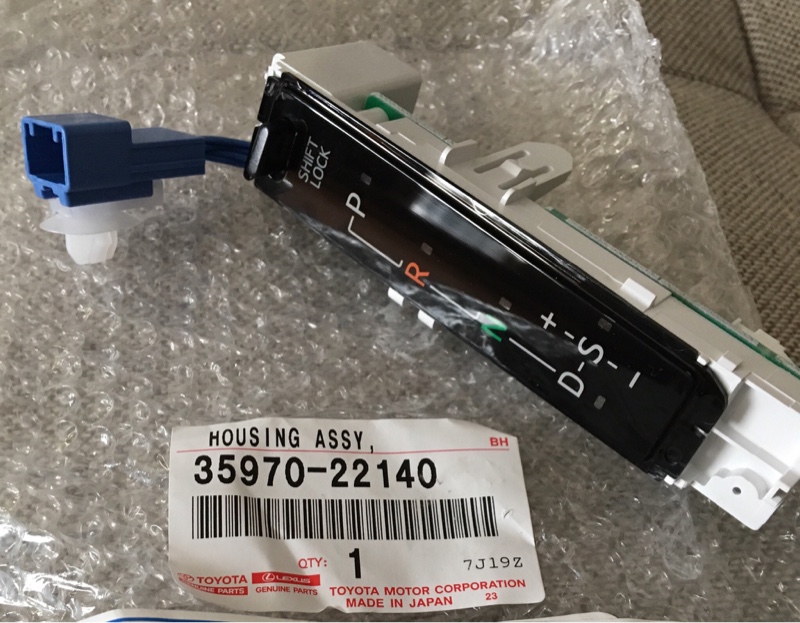 再)シフトインジケーターレンズ 取替&LED打替 & VSCスイッチ新替