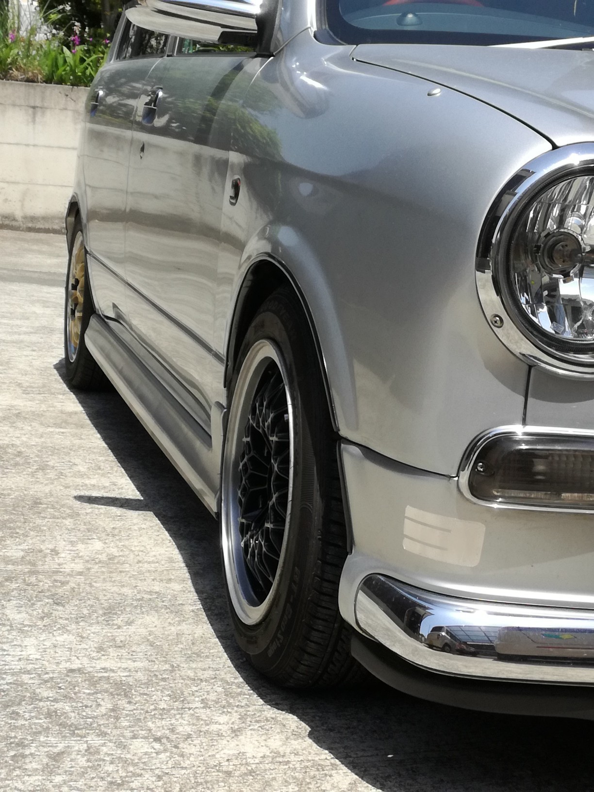 初めての車高調、150ムーヴ用流用装着（ダイハツ ミラジーノ・L700/710