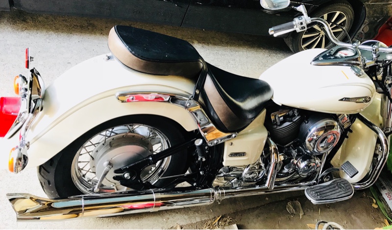 ケンテック フィッシュテールマフラー取付（ヤマハ ドラッグスター