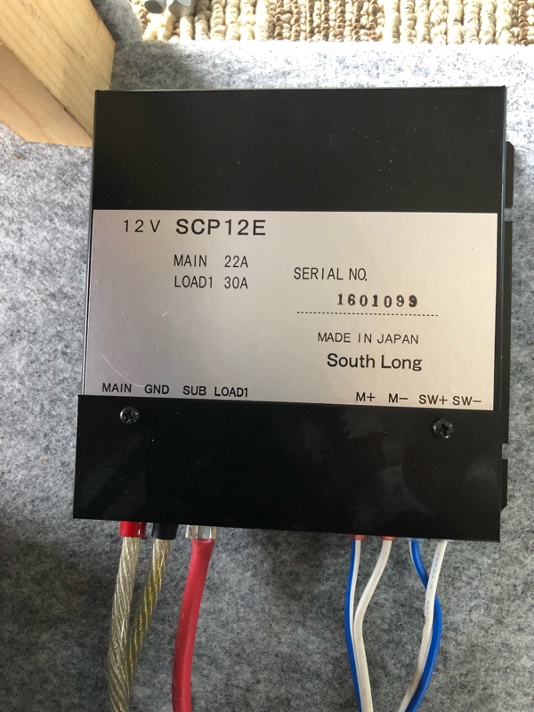 サブバッテリーコントローラ・SCP12E取り付け（スズキ エブリイワゴン